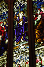 Stained glass window at St. Mary's Cathedral, Sydney, Australia. - Photo #1429