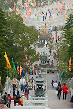 Steps (268) to reach the Tian Tan Buddha. Ngong Ping, Lantau Island, Hong Kong, China. - Photo #16103