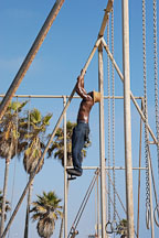 Climbing gymnastics equipment. Venice, California, USA. - Photo #7430