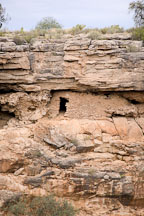 Cliff dwelling just under the rim. Montezum Well, Arizona. - Photo #17730
