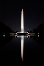 Washington Monument at night. Washington, D.C., USA. - Photo #11430