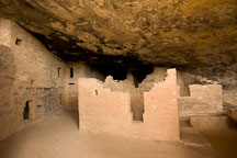 Spruce Tree House is extremely well preserved with almost all of the original construction. Mesa Verde NP, Colorado. - Photo #18630