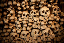 Heap of skulls and bones. Sedlec ossuary, Czech Republic. - Photo #29820