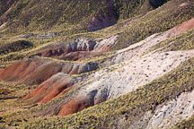 Close-up of Painted Desert hills. Petrified Forest NP, Arizona. - Photo #18032