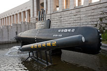 This Lee Cheon submarine is used for anti-submarine and anti-surface warfare, as well as mine laying. The attached torpedo is a an underwater wire-guided weapon system, introduced to the Korean Navy in 1991 and still used today. - Photo #20832
