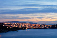 Sunset over the Richmond District. San Francisco, California, USA. - Photo #11733