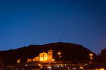 Church of San Cristobal, night. Cusco, Peru. - Photo #9336