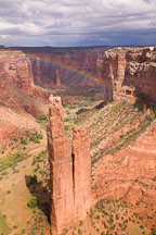 Rainbow over Spider Rock. Canyon de Chelly, Arizona. - Photo #18437