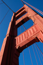 South tower. Golden Gate Bridge, San Francisco, California. - Photo #2737