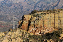 Transmission tower at Fish Creek Hill, Tonto National Forest. Apache Trail, Arizona, USA. - Photo #5638