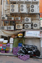 Air conditioners. Lan Kwai Fong, Hong Kong, China. - Photo #15039
