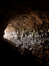 Skull Cave entrance. Lava Beds NM, California. - Photo #27339