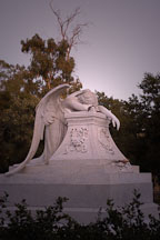 Replica of the Angel of Grief sculpture (1906). Stanford, California. - Photo #1940