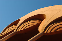 Columns and circles of the Grady Gammage Memorial Auditorium (Arizona State University) designed by Frank Lloyd Wright. Tempe, Arizona. - Photo #5244