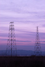 Electricity towers. Palo Alto Baylands Nature Preserve, California. - Photo #2444