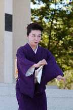Japanese classical dance: Nihon Buyo Kiyonomoto Ryu. Cherry blossom festival, Japantown, San Francisco, California, USA. - Photo #3644