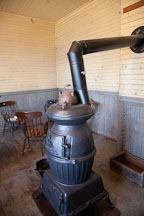 Antique stove. Angel Island Immigration Station. - Photo #22045
