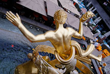 Statue of Prometheus at Rockefeller Plaza. New York City, New York, USA. - Photo #13145
