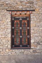 Window at the National Library. Thimphu, Bhutan. - Photo #22946