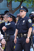 Police officers. Cherry blossom festival grand parade. Japantown, San Francisco, California, USA. - Photo #3647