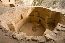 Kiva in Balcony House. Mesa Verde NP, Colorado. - Photo #18748