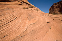 Sandstone swirls. Canyon de Chelly, Arizona. - Photo #18248