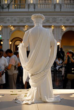 Living statue performs in front of tourists. The Venetian Resort Hotel Casino, Las Vegas, Nevada, USA. - Photo #13405