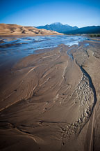 Muddy bottom of Medano creek as the water recedes. Great Sand Dunes NP, Colorado. - Photo #33205