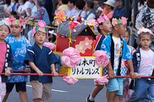 Children at the Cherry blossom festival grand parade. Japantown, San Francisco, California, USA. - Photo #3651