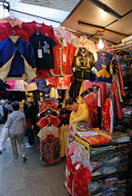 Clothing merchant on Li Yuen Street. Hong Kong, China. - Photo #15053