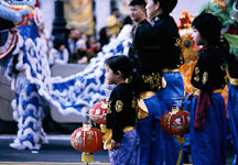Girl with lantern. San Francisco Chinese New Year Parade, San Francisco, California. - Photo #153