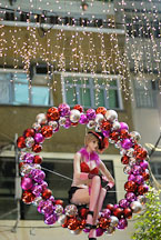 Mannequin of party girl. Lan Kwai Fong. Hong Kong. - Photo #16253