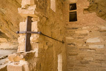 Reinforced walls with angle irons. Balcony House, Mesa Verde NP, Colorado. - Photo #18753