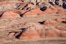 Red hills in the Painted Desert. Petrified Forest NP, Arizona. - Photo #18055