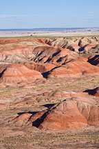 Painted Desert in late afternoon light. Petrified Forest NP, Arizona. - Photo #18056
