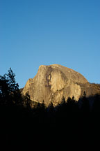The sun sets on Half Dome. Yosemite National Park, California, USA. - Photo #4758