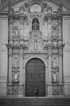 Front facade of the Lima Cathedral. Lima, Peru. - Photo #10159