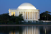 Jefferson Memorial at night. Washington, D.C. - Photo #29259
