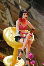 Mannequin of party girl. Lan Kwai Fong. Hong Kong. - Photo #16259