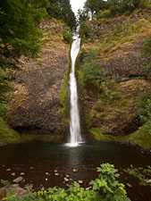Horsetail falls. Columbia Gorge Scenic Highway, Oregon. - Photo #28306