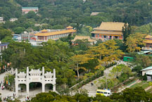 Po Lin Monastery seen from the Tian Tan Buddha. Ngong Ping, Lantau Island, Hong Kong, China. - Photo #16064