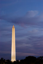 Washington Monument at twilight. Washington, D.C., USA. - Photo #11068