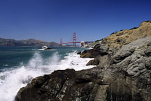 Baker beach and Golden Gate Bridge. San Francisco, California. - Photo #1207