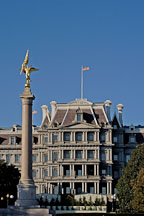 First Division Monument sits in front of the Dwight D. Eisenhower Executive Office Building. Washington, D.C., USA. - Photo #11407