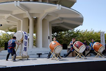 Taiko drummers, Cherry blossom festival. Japantown, San Francisco, California, USA. - Photo #3607