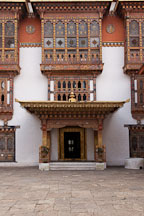 Building containing the remains of the teron, Pema Lingpa and Zhabdrung Ngawang Namgyal. Punakha Dzong, Punakha, Bhutan. - Photo #23471