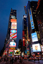 Electric billboards. Times Square, New York City, New York, USA. - Photo #13072
