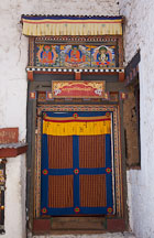 Doorway at Cheri Monastery. Thimphu valley, Bhutan. - Photo #23074