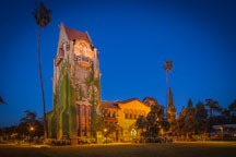Tower Hall at night. San Jose State University, California. - Photo #32074