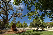 Courtyard at Niebaum-Coppola winery. Napa Valley, California, USA. - Photo #4575